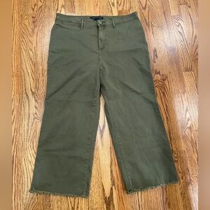 Sanctuary Wide Leg Raw Hem Cropped Pant. Never Worn!